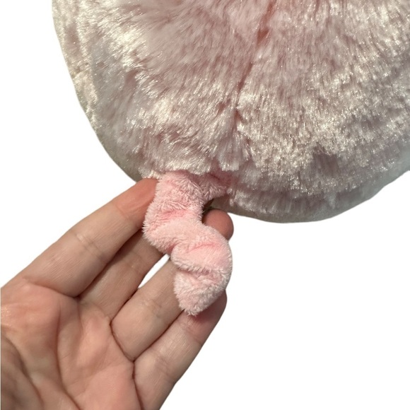 FAB NY Pink Plush Piggy Bank fStuffed Animal Coin Banks with Stopper Fuzzy - Picture 7 of 10